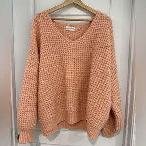 Luca + Grae pink knit sweater